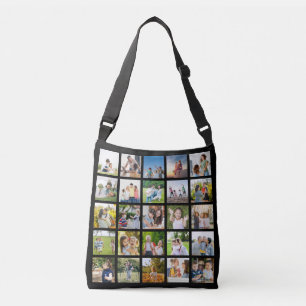 Creëer Uw eigen 25 Fotocollage bewerkbaar Crossbody Tas
