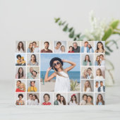 Creëer uw eigen 27 foto collage Kaart (Staand voorkant)
