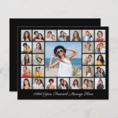 Creëer Uw eigen 27 Fotocollage Papier Blad/Kaart (Voorkant / Achterkant)