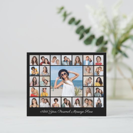 Creëer Uw eigen 27 Fotocollage Papier Blad/Kaart (Staand voorkant)