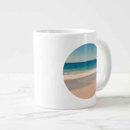 Creëer Uw eigen 2-cirkelfoto Extra Grote Beker (Voorkant rechts)