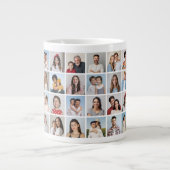 Creëer Uw eigen 32 fotocollage Extra Grote Beker (Voorkant)