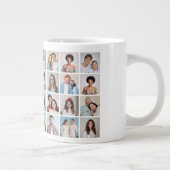 Creëer Uw eigen 32 fotocollage Extra Grote Beker (Rechts)