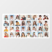 Creëer Uw eigen 32 fotocollage Raamsticker (Vel)