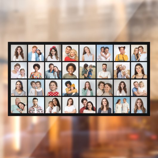 Creëer Uw eigen 32 fotocollage Raamsticker (Vel 2)