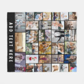 Creëer Uw eigen 35 Fotocollage Fleece Blanket (Voorkant (Horizontaal))