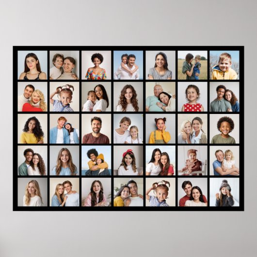 Creëer Uw eigen 35 Fotocollage Poster (Voorkant)