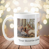 Creëer uw eigen 3 foto aangepaste offerte koffiemok