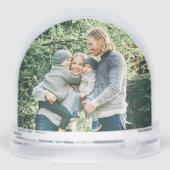 Creëer uw eigen 3 foto met citaat sneeuwbol (Achterkant)