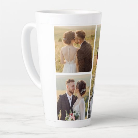 Creëer Uw eigen 3 Fotocollage Latte Mok (Linkerhoek)