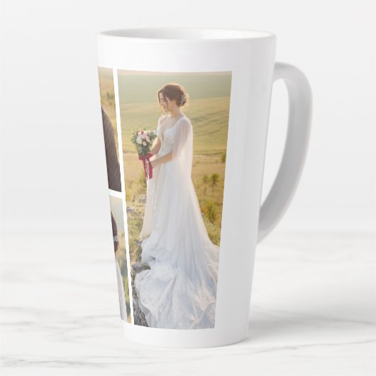 Creëer Uw eigen 3 Fotocollage Latte Mok (Rechterhoek)