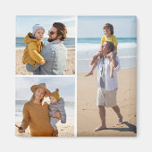 Creëer Uw eigen 3 Fotocollage Magneet (Voorkant)