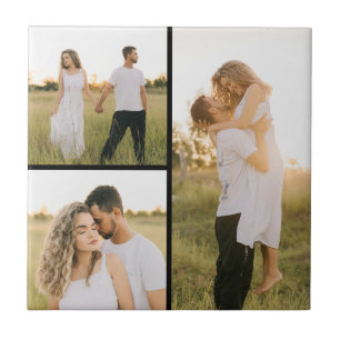 Creëer Uw eigen 3 Fotocollage Tegeltje