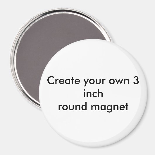 Creëer uw eigen 3-inch ronde magneet (Voorkant / Achterkant)
