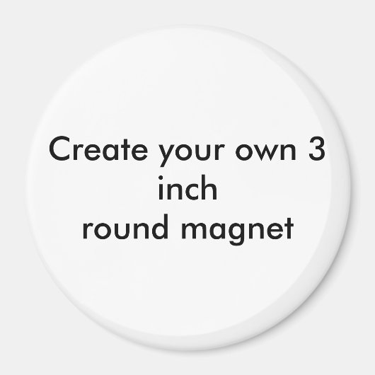 Creëer uw eigen 3-inch ronde magneet (Voorkant)
