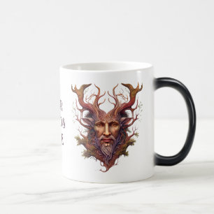 Creëer Uw Eigen 3D Faux Bois Gesneden Houten Faun Magische Mok