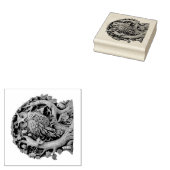 Creëer Uw Eigen 3D Faux Bois Gesneden Houten Uil Rubberstempel (Gestempeld)