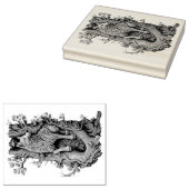 Creëer Uw Eigen 3D Faux Bois Gesneden Houten Wolf Rubberstempel (Gestempeld)