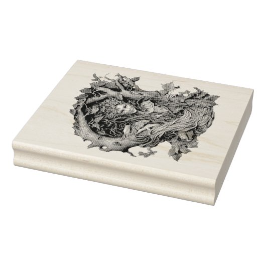 Creëer Uw eigen 3D Faux Bois Tree Lady Dryad Rubberstempel (Stempel)