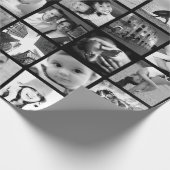 Creëer-Uw-Eigen 42-Foto-Collage Gift Wrap Cadeaupapier (Hoek)