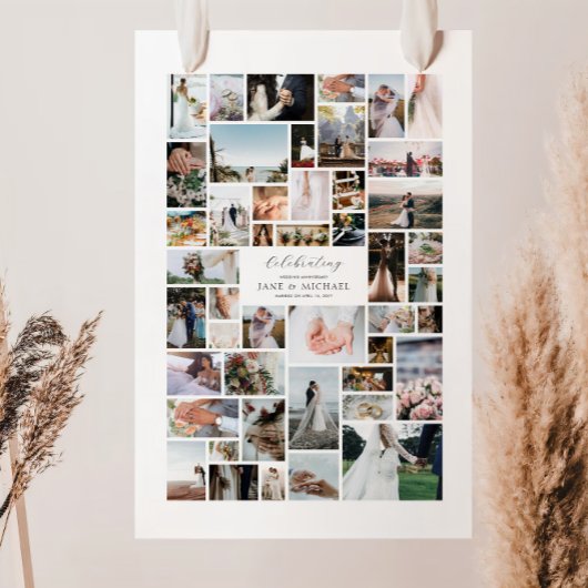 Creëer Uw eigen 46 fotocollage Poster