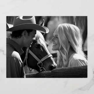 Creëer Uw eigen 4,25 x 5,6-inch Folie feestdag na  Feestdagen Briefkaart