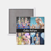 Creëer Uw Eigen 4 Foto's Collage Gymnastiek Magneet (Voorkant / Achterkant)