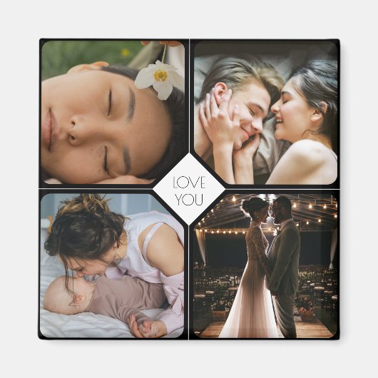 Creëer Uw eigen 4 foto's Magneet (Voorkant)