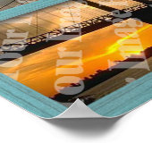 Creëer Uw eigen 4-puit venster Groen hout Lijst Poster (Hoek)