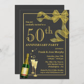 Creëer uw eigen 50e JUBILEUM feestelijke uitnodigi Kaart (Voorkant / Achterkant)