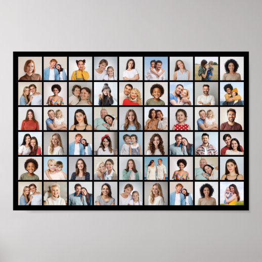 Creëer Uw eigen 54 Fotocollage Poster (Voorkant)