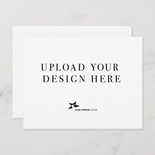 Creëer Uw eigen 5.5x4.25 Landschap Informatiekaartje (Voorkant / Achterkant)