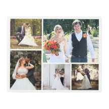 Creëer Uw eigen 5 foto bruiloft collage