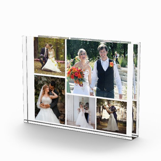 Creëer Uw eigen 5 foto bruiloft collage (Rechts)