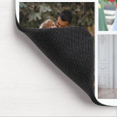 Creëer Uw eigen 5 foto bruiloft collage Muismat (Hoek)