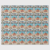 Creëer Uw eigen 5 Fotocollage Cadeaupapier (Vlak)