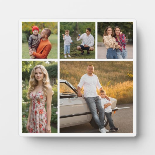 Creëer Uw eigen 5 Fotocollage Fotoplaat (Voorkant)