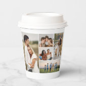 Creëer Uw eigen 5 Fotocollage Papieren Bekers (Voorkant)