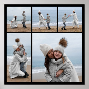 Creëer Uw eigen 5 Fotocollage Poster