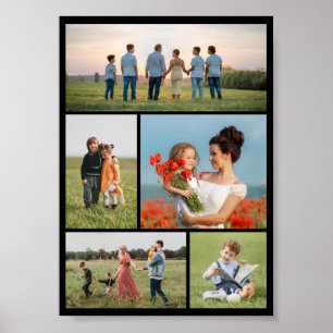 Creëer Uw eigen 5 Fotocollage Poster
