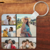 Creëer Uw eigen 5 Fotocollage Sleutelhanger (Achterkant)