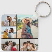 Creëer Uw eigen 5 Fotocollage Sleutelhanger (Achterkant)