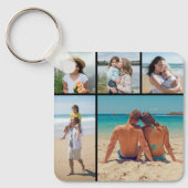 Creëer Uw eigen 5 Fotocollage Sleutelhanger (Voorkant)