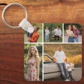 Creëer Uw eigen 5 Fotocollage Sleutelhanger (Voorkant)