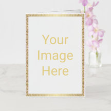 Creëer Uw eigen 5 x 7 Gold Foil vouwbaar Wenskaart