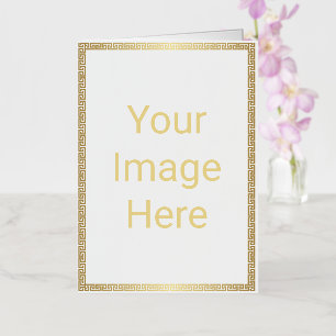 Creëer Uw eigen 5 x 7 Gold Foil vouwbaar Wenskaart Folie Wenskaart