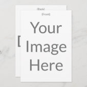 Creëer uw eigen 5" x 7" Matte voor- en achterkant Kaart (Voorkant / Achterkant)