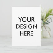 creëer uw eigen 5x7 uitnodigingsvoorzijde achterzi kaart (Staand voorkant)