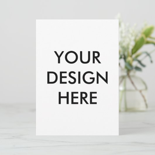 creëer uw eigen 5x7 uitnodigingsvoorzijde achterzi kaart (Staand voorkant)