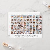 Creëer Uw eigen 60 fotocollage Uw groet toevoegen Kaart (Voorkant / Achterkant in situ)